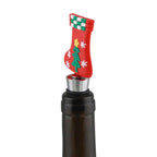 Weihnachtlicher Flaschenverschluss aus PVC – Weihnachtsdeko für Wein & Sekt BST15