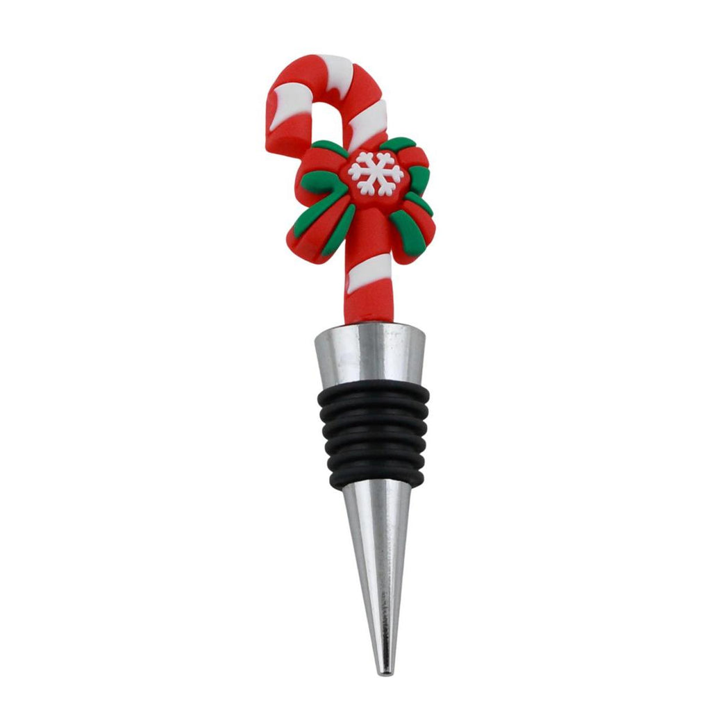 Weihnachtlicher Flaschenverschluss aus PVC – Weihnachtsdeko für Wein & Sekt BST16