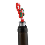 Weihnachtlicher Flaschenverschluss aus PVC – Weihnachtsdeko für Wein & Sekt BST16