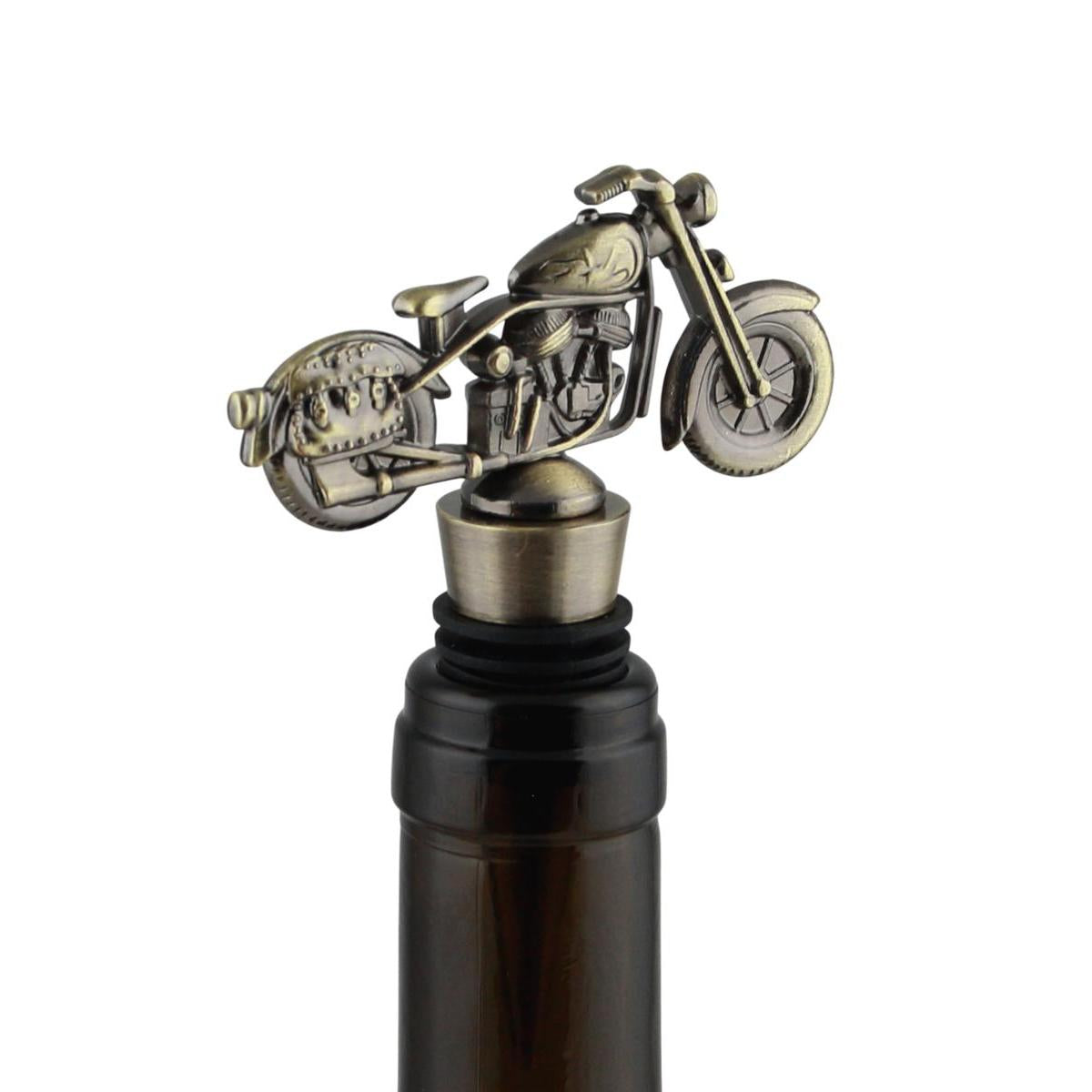 Motorrad Flaschenverschluss aus Metall – Wein, Sekt & Prosecco BST18