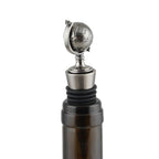 Maritimer Flaschenverschluss Weltkugel aus Metall – Wein & Sekt BST19