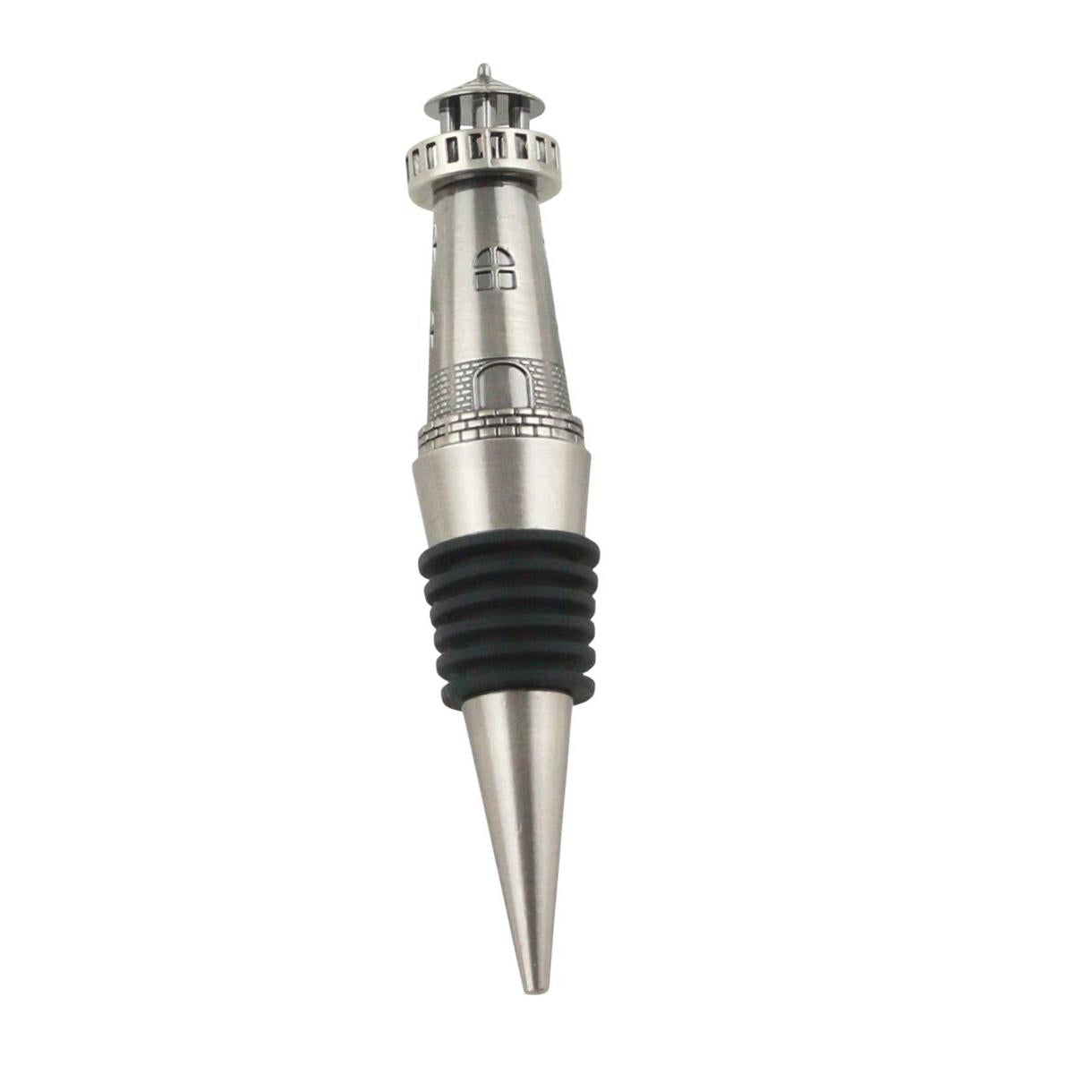 Maritimer Flaschenverschluss Leuchtturm aus Metall – Wein & Sekt BST21
