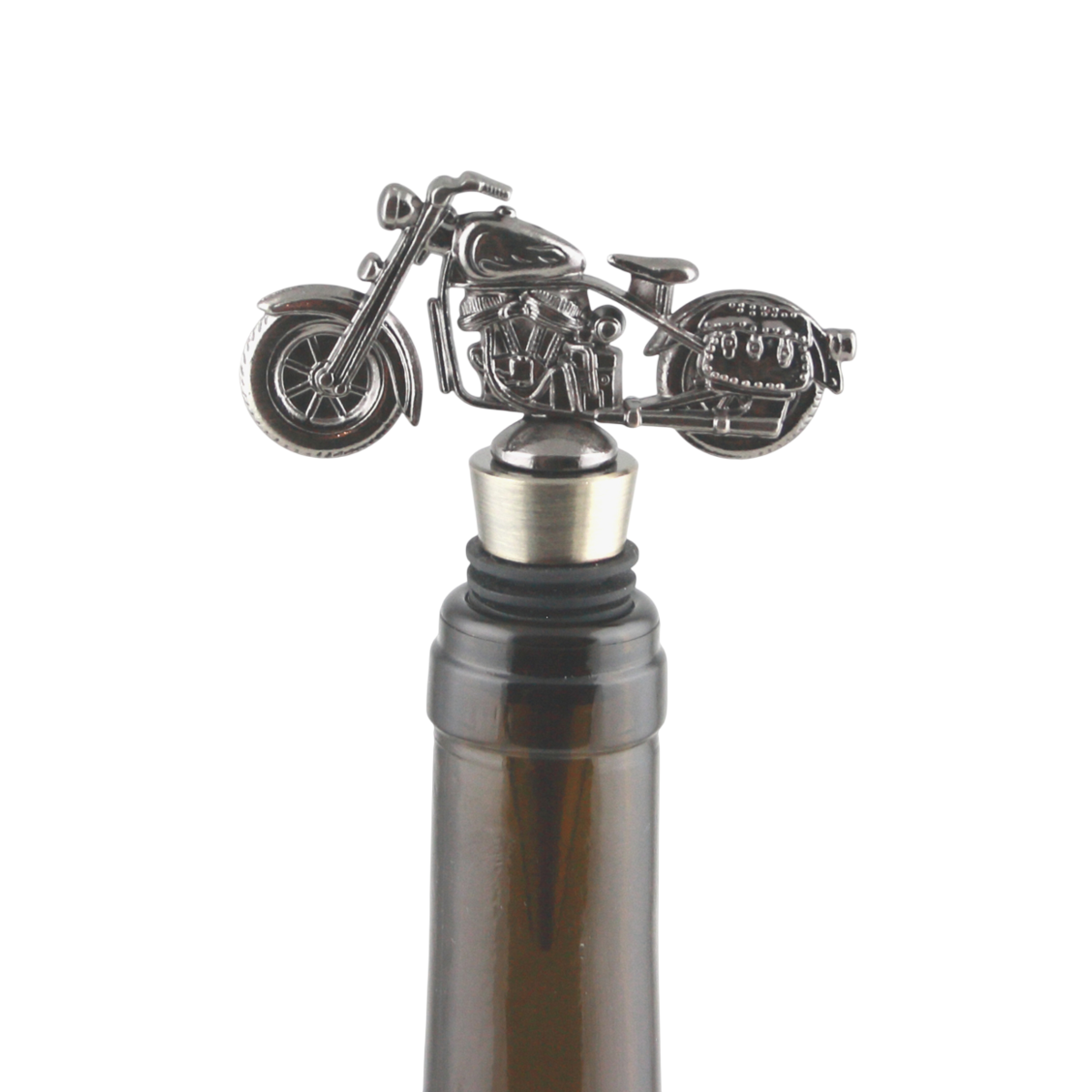 Motorrad Flaschenverschluss aus Metall – Wein, Sekt & Prosecco BST22