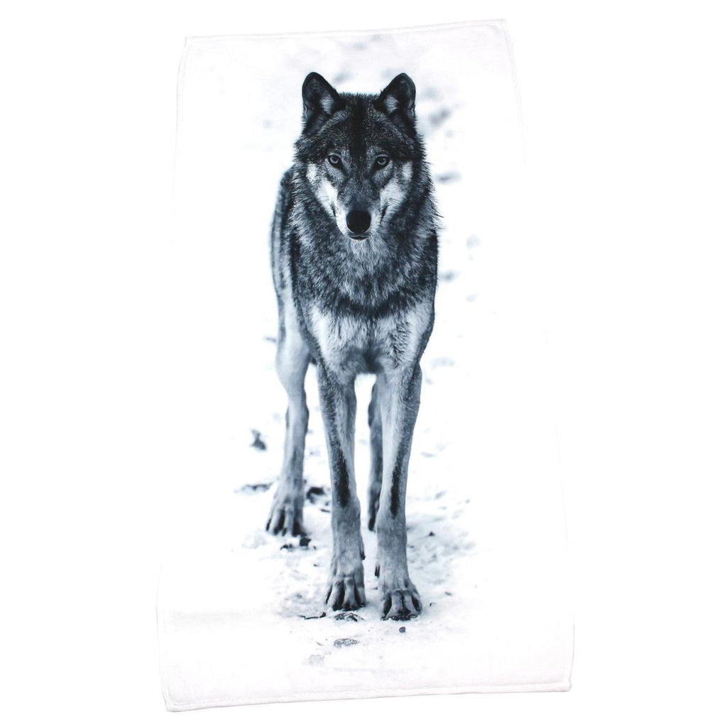 Handtuch Badetuch Wolf 100 cm x 50 cm