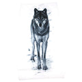 Handtuch Badetuch Wolf 100 cm x 50 cm