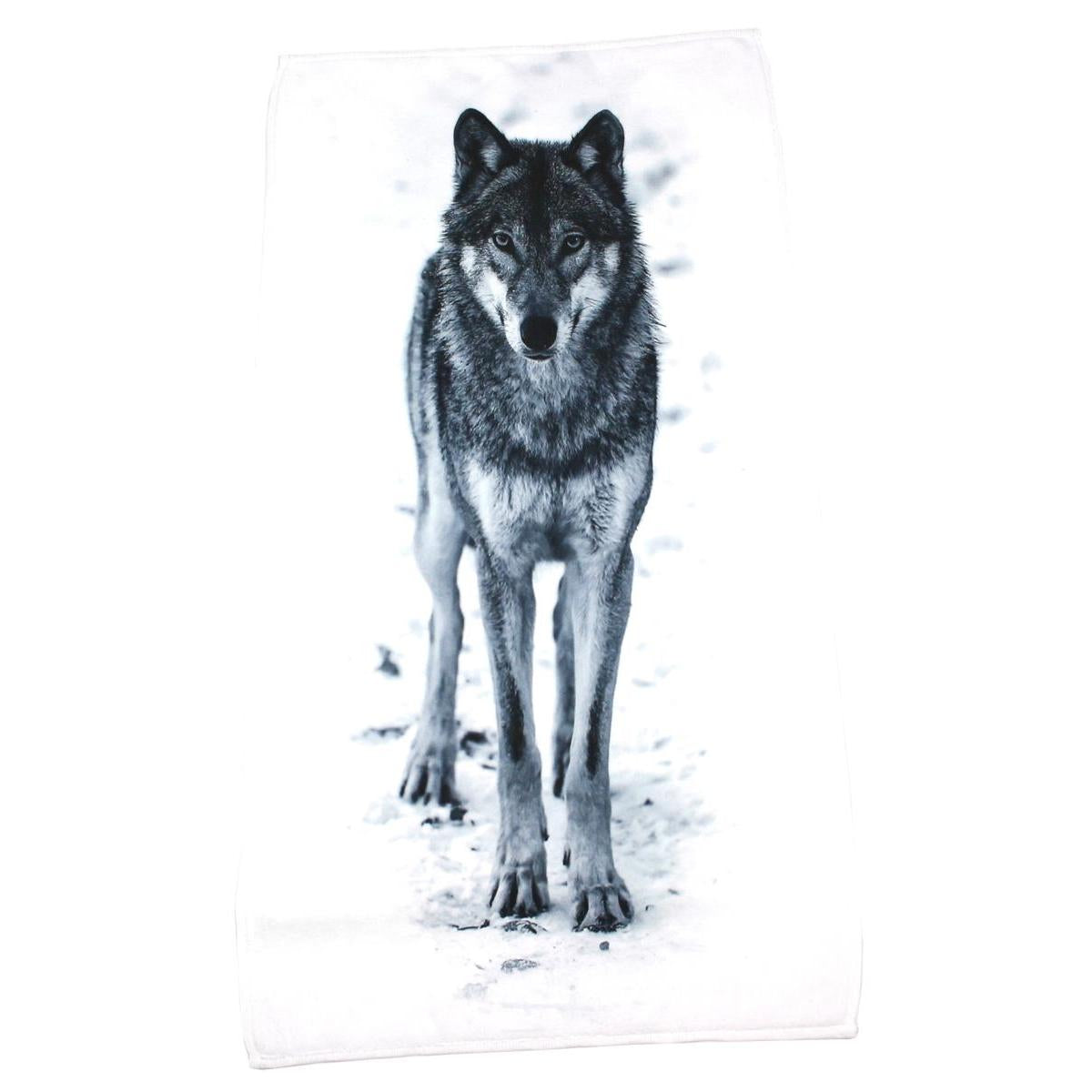 Handtuch Badetuch Wolf 100 cm x 50 cm