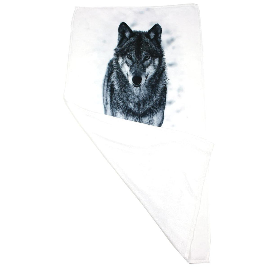 Handtuch Badetuch Wolf 100 cm x 50 cm
