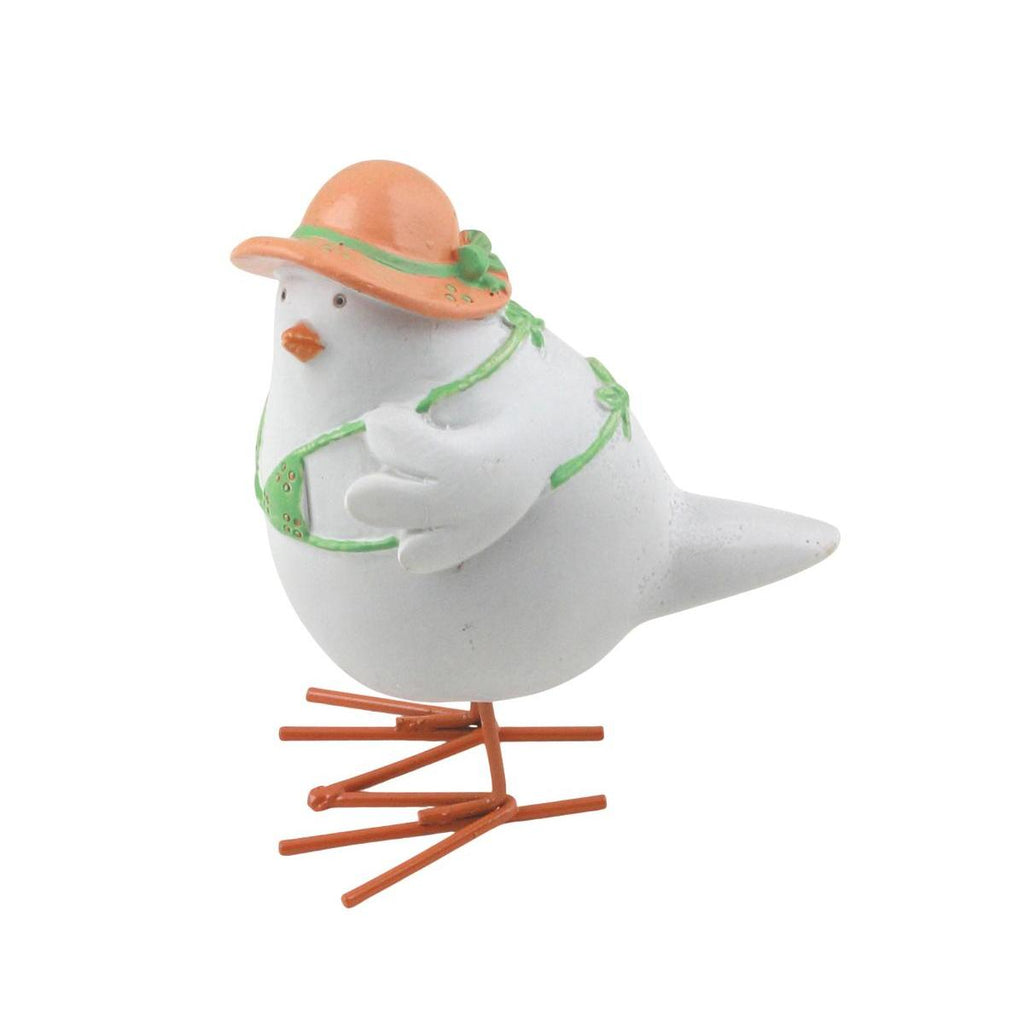 Maritime Deko Figur Huhn aus Polystone im Seedesign Höhe ca.11cm DH10