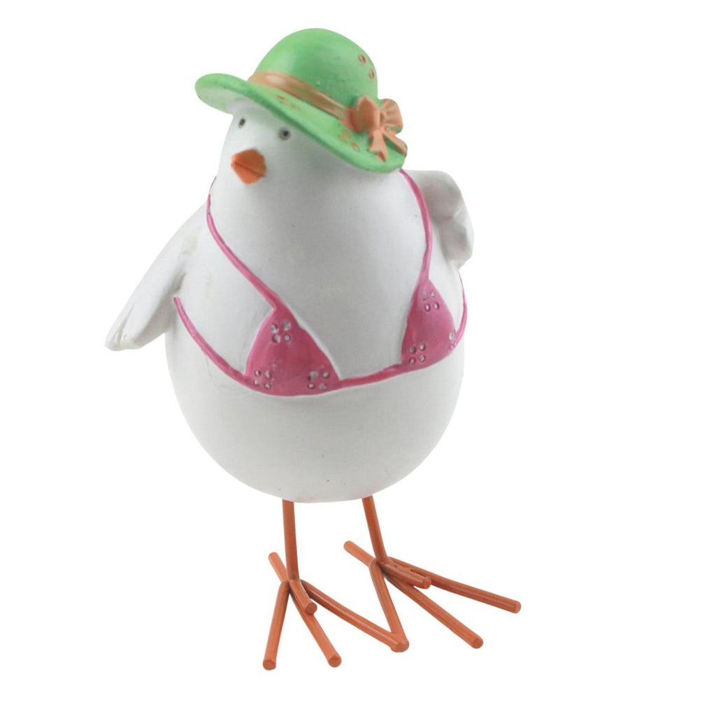 Maritime Dekofigur Huhn aus Polystone – Seedesign Höhe ca. 11 cm DH11