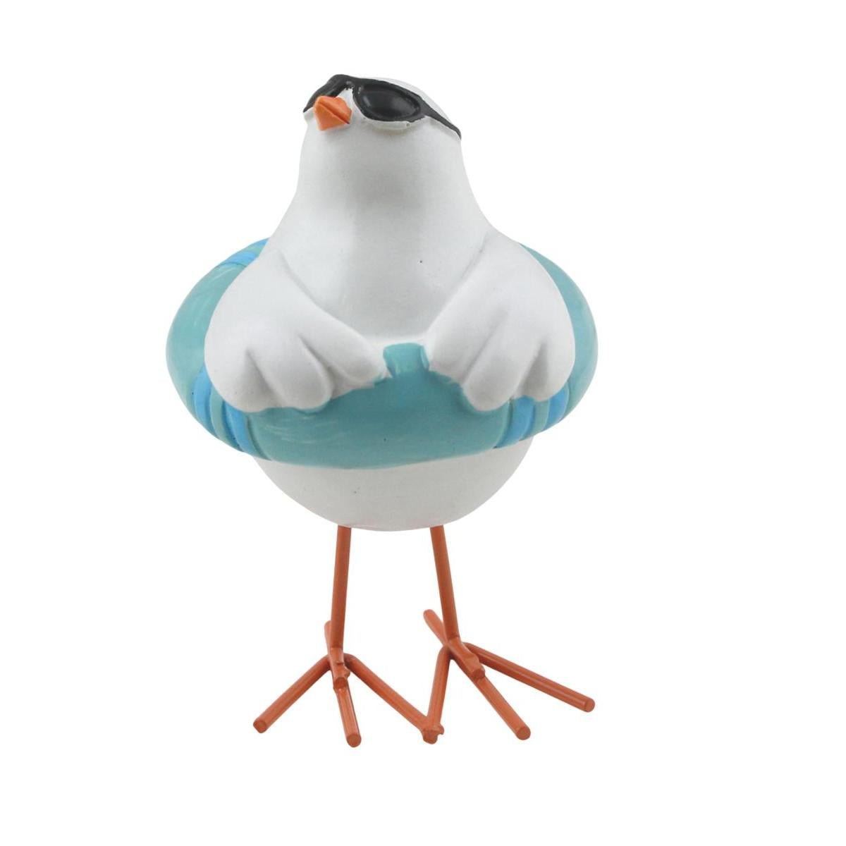 Maritime Dekofigur Huhn aus Polystone – Seedesign Höhe ca. 11 cm DH12
