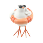 Maritime Deko Figur Huhn aus Polystone im Seedesign Höhe ca.11cm DH14