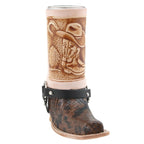 Schnapsglas im Cowboy Stiefel aus Leder – Handarbeit Mexico –Western GL16