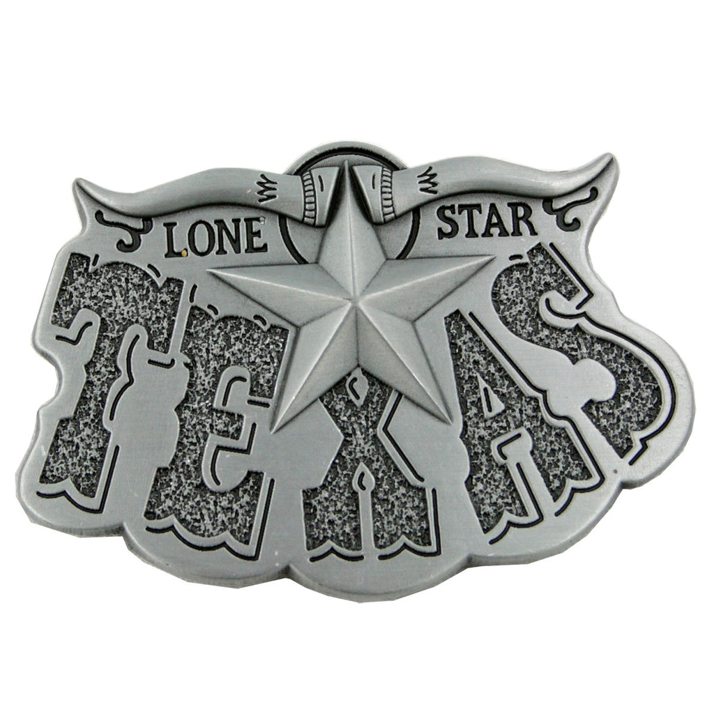 Gürtelschnalle Texas aus Zinn – Buckle für Gürtel bis 4 cm GS11