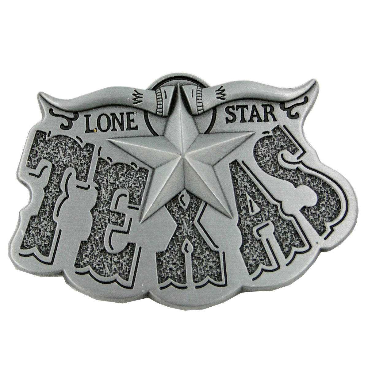 Gürtelschnalle Texas aus Zinn – Buckle für Gürtel bis 4 cm GS11