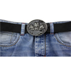 Gürtelschnalle Wolf aus Zinn – Buckle für Gürtel bis 4 cm GS12