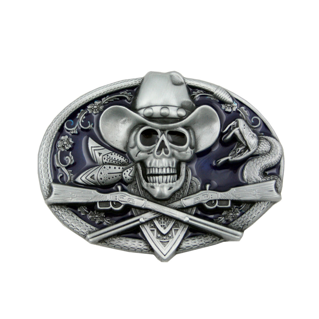 Gürtelschnalle aus Zinn – Metall Buckle für Gürtel bis 4 cm GS14