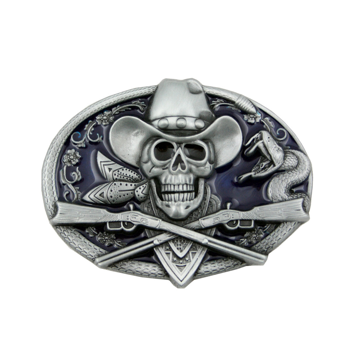 Gürtelschnalle aus Zinn – Metall Buckle für Gürtel bis 4 cm GS14