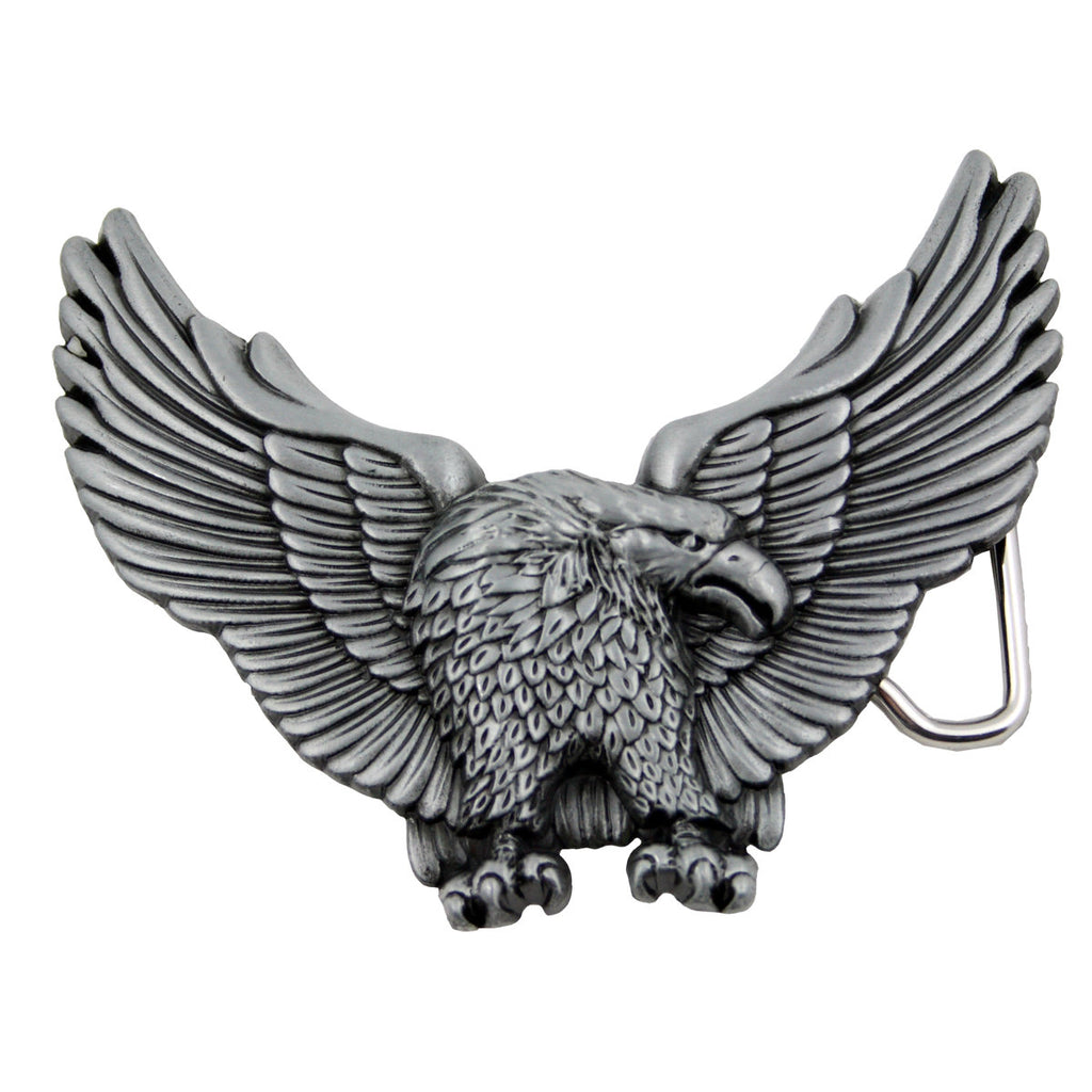 Gürtelschnalle Adler aus Zinn – Buckle für Gürtel bis 4 cm GS15