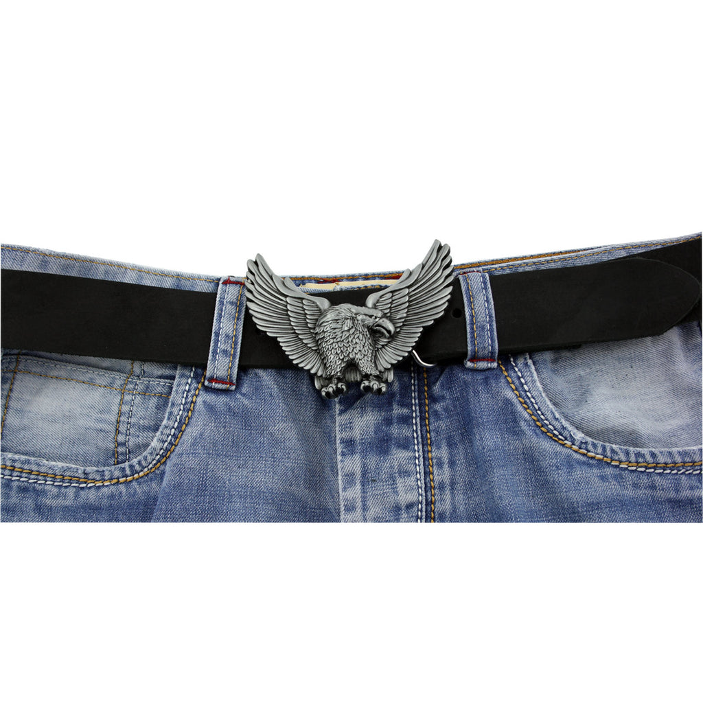 Gürtelschnalle Adler aus Zinn – Buckle für Gürtel bis 4 cm GS15