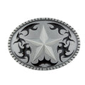 Gürtelschnalle Stern aus Zinn – Buckle für Gürtel bis 4 cm