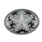 Gürtelschnalle Stern aus Zinn – Buckle für Gürtel bis 4 cm