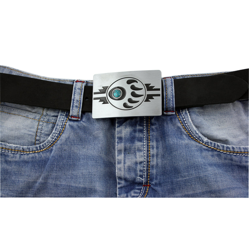 Gürtelschnalle Tatze aus Zinn – Buckle für Gürtel bis 4 cm GS6