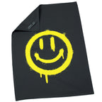 Geschirrtuch Küchentuch grau "Motiv Smiley" 50cm x 70cm 100%Baumwolle
