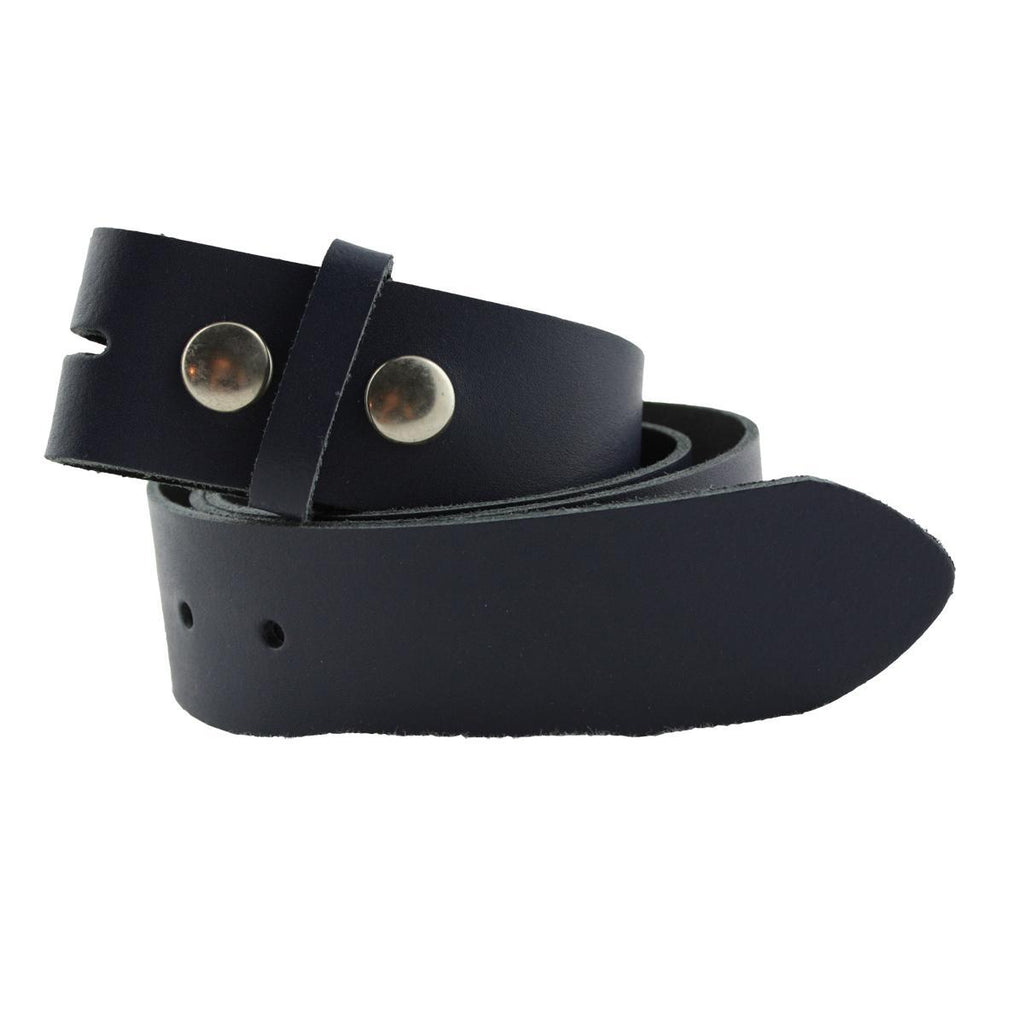 Ledergürtel Dunkelblau – Wechselgürtel 4 cm für Buckles