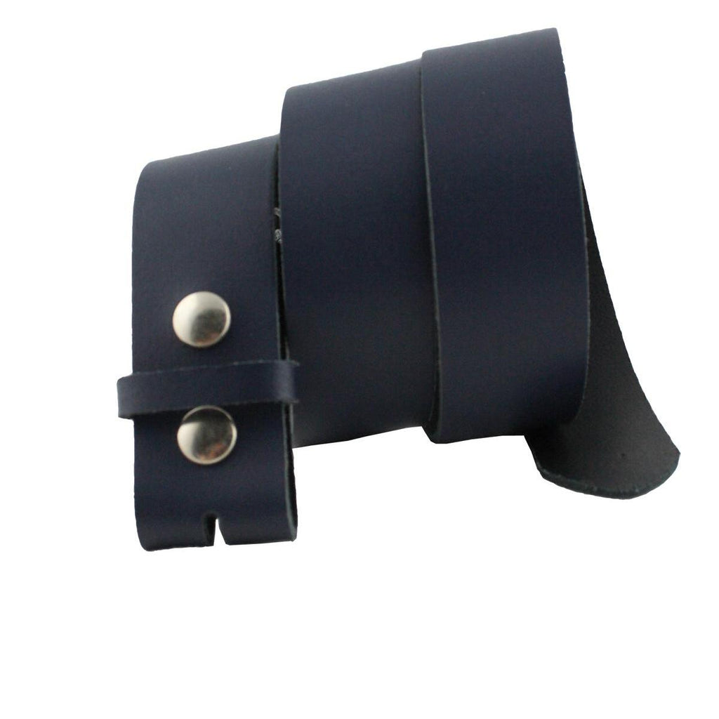 Ledergürtel Dunkelblau – Wechselgürtel 4 cm für Buckles
