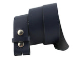 Ledergürtel Dunkelblau – Wechselgürtel 4 cm für Buckles