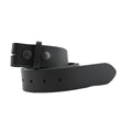 Ledergürtel Schwarz – Wechselgürtel 4 cm für Buckles