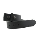 Ledergürtel Schwarz – Wechselgürtel 4 cm für Buckles