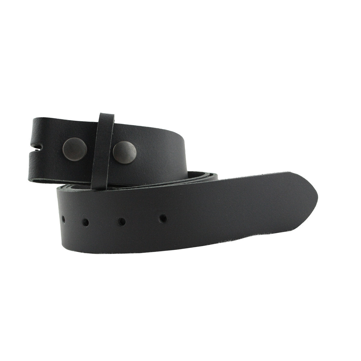 Ledergürtel Schwarz – Wechselgürtel 4 cm für Buckles