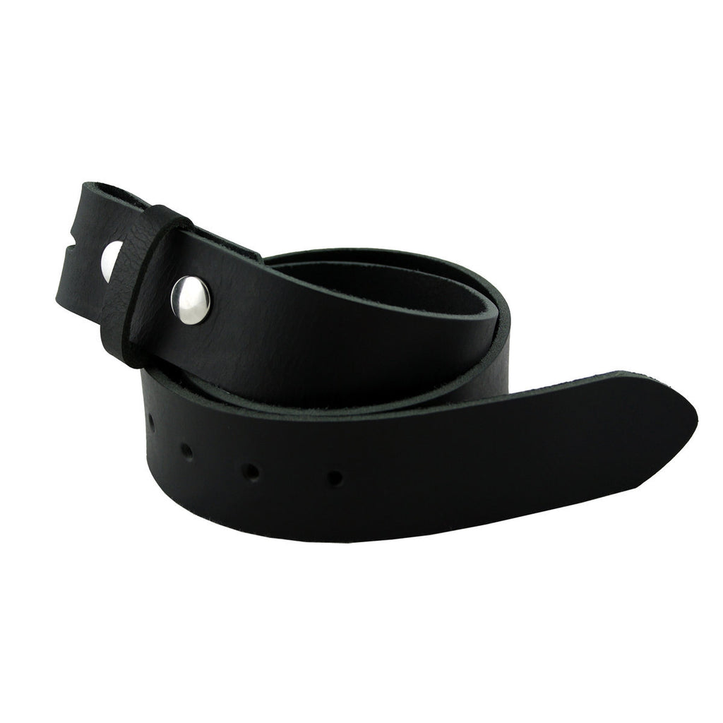 Wasserbüffel Ledergürtel Schwarz – Vollleder Wechselgürtel 4 cm