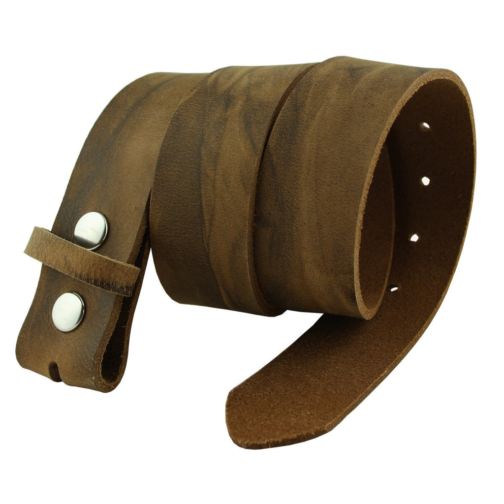 Wasserbüffel Ledergürtel Braun – Vollleder Wechselgürtel 4 cm