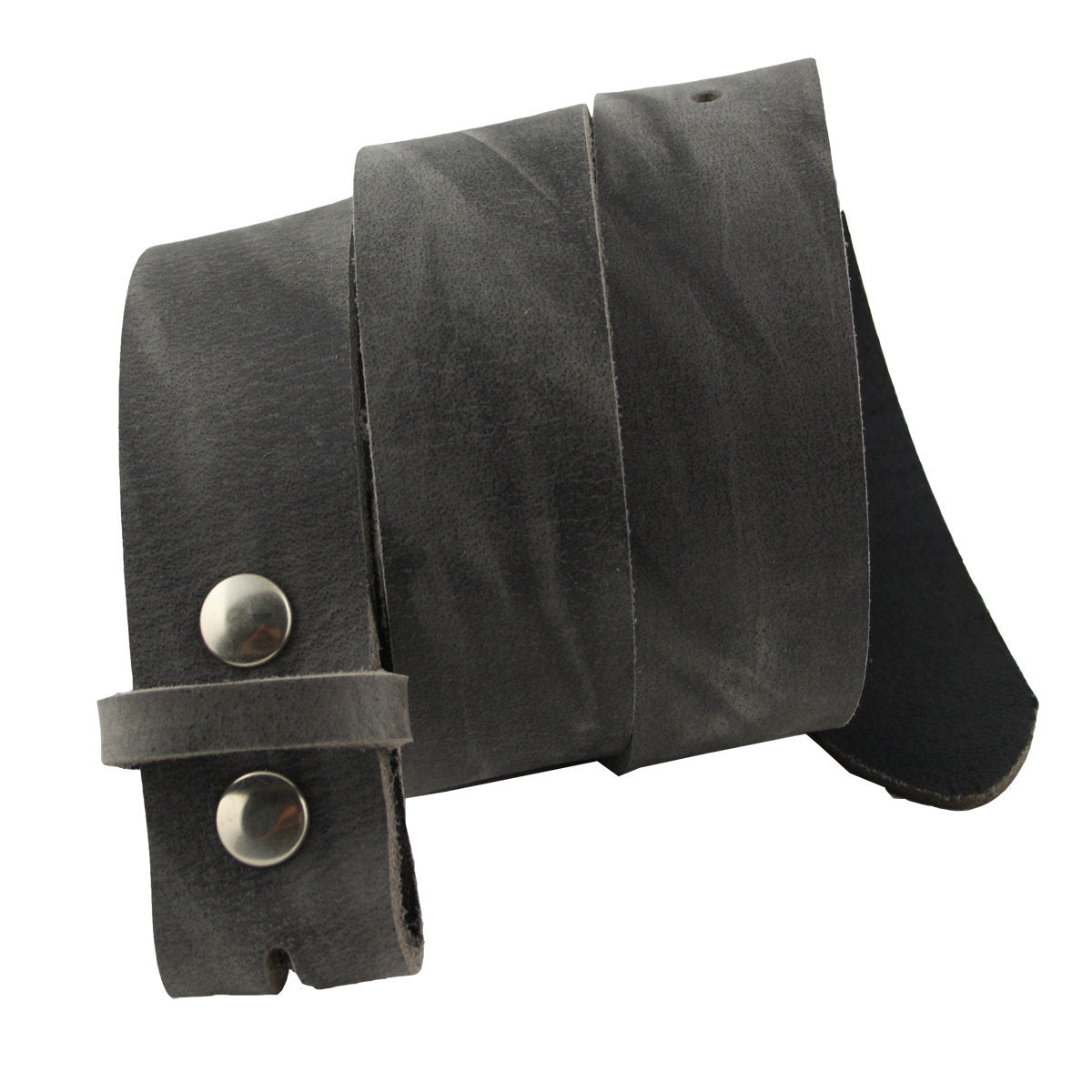Wasserbüffel Ledergürtel Grau Used – Vollleder Wechselgürtel 4 cm