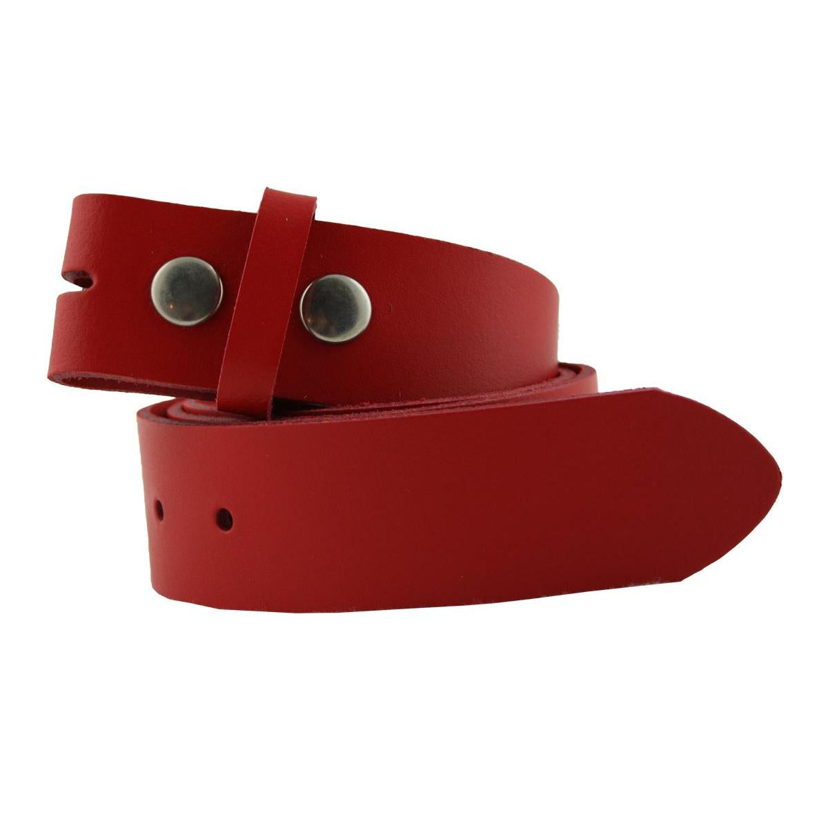 Ledergürtel Rot – Wechselgürtel 4 cm für Buckles