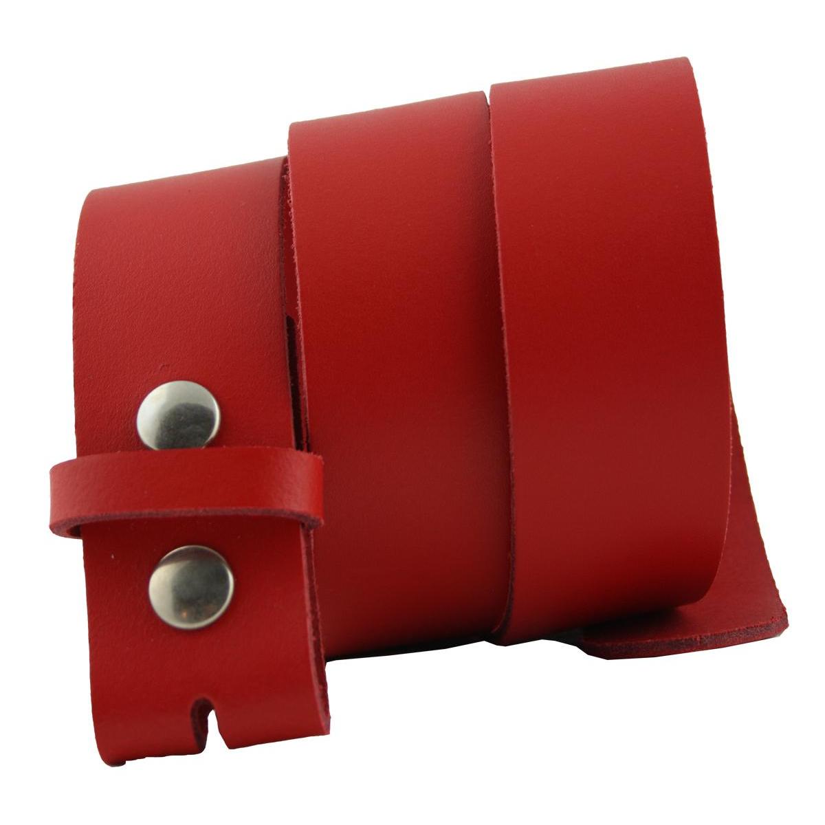 Ledergürtel Rot – Wechselgürtel 4 cm für Buckles