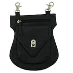 Festival Tasche Gürteltasche Hüfttasche Geldbörse Leder mit Karabiner K5