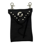 Festival Tasche Gürteltasche Hüfttasche Geldbörse Leder mit Karabiner K6
