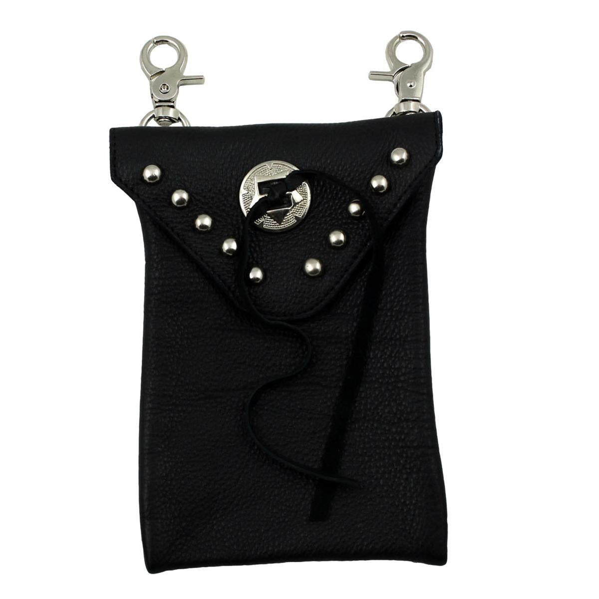 Festival Tasche Gürteltasche Hüfttasche Geldbörse Leder mit Karabiner K6