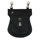Festival Tasche Gürteltasche Hüfttasche Geldbörse Leder mit Karabiner K19