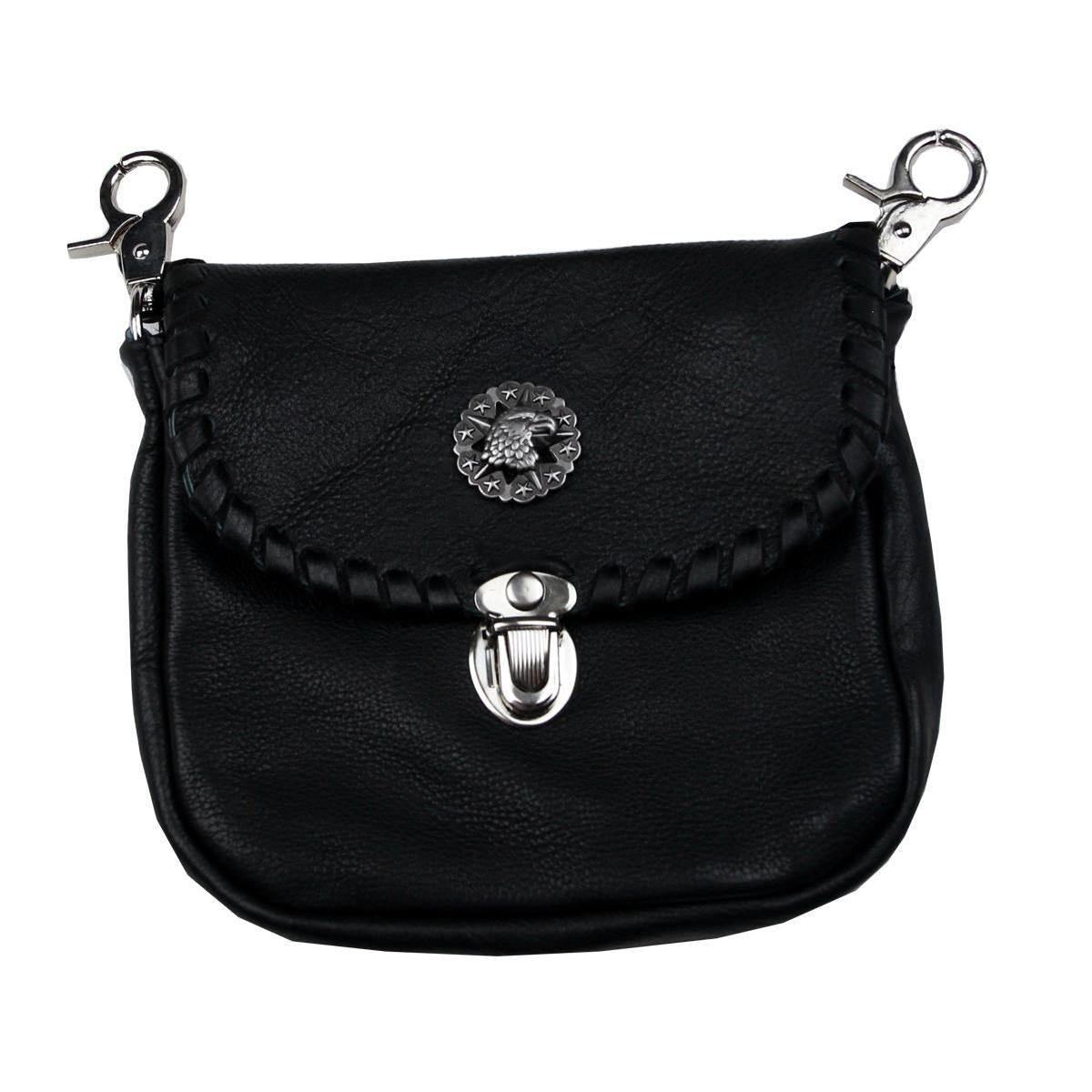 Festival Tasche Gürteltasche Hüfttasche Geldbörse Leder mit Karabiner K31