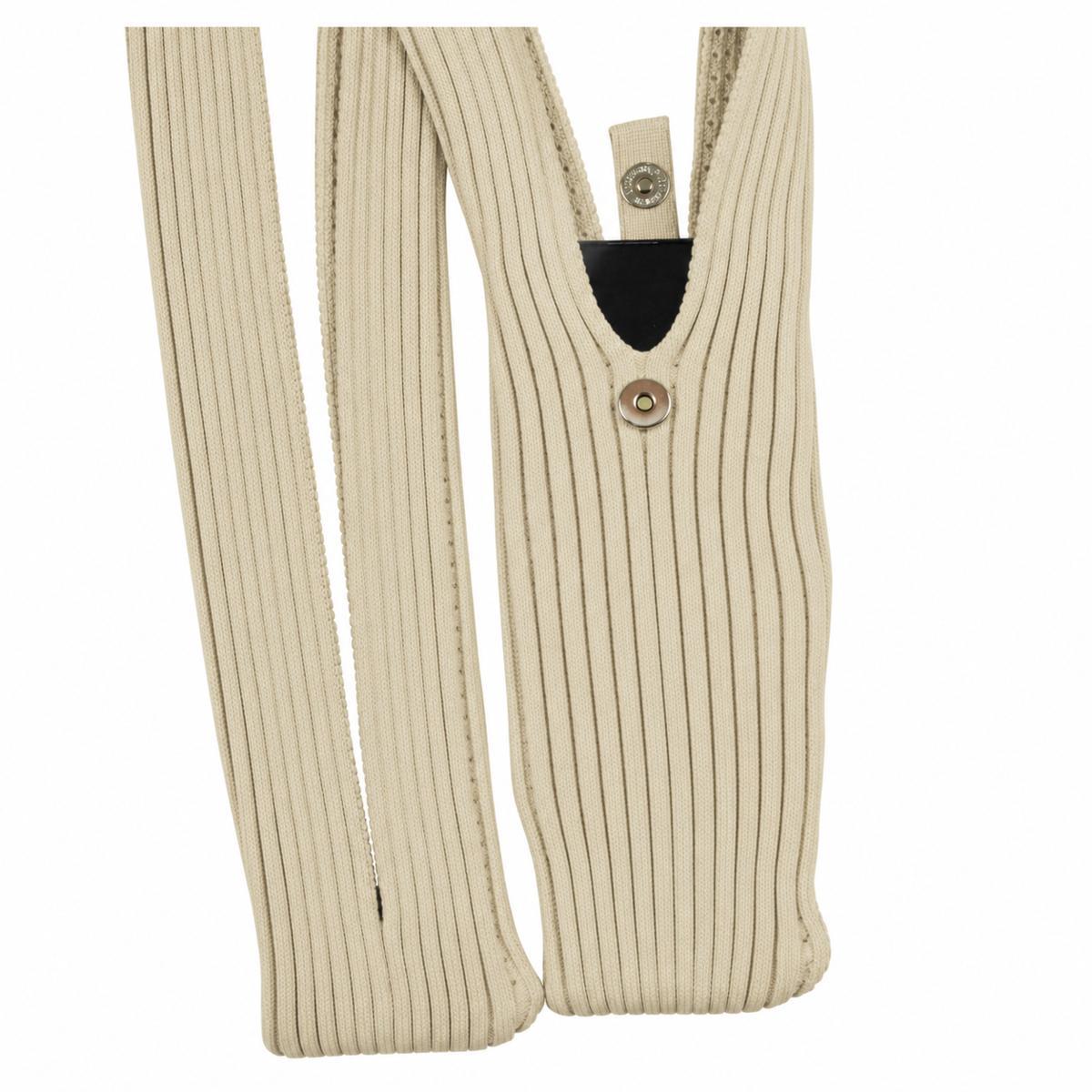 Crossbody Handytasche Natur – Ribbed Smartphone Tasche aus 100 % Polyester