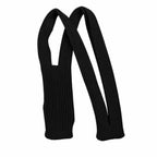 Crossbody Handytasche Schwarz – Ribbed Smartphone Tasche aus 100 % Polyester