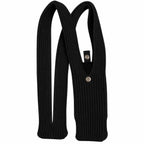 Crossbody Handytasche Schwarz – Ribbed Smartphone Tasche aus 100 % Polyester
