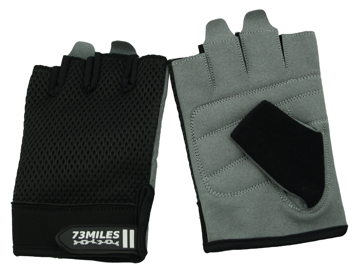 Leder Fahrrad Handschuhe Fitness Sport Fingerlos Atmungsaktiv G03