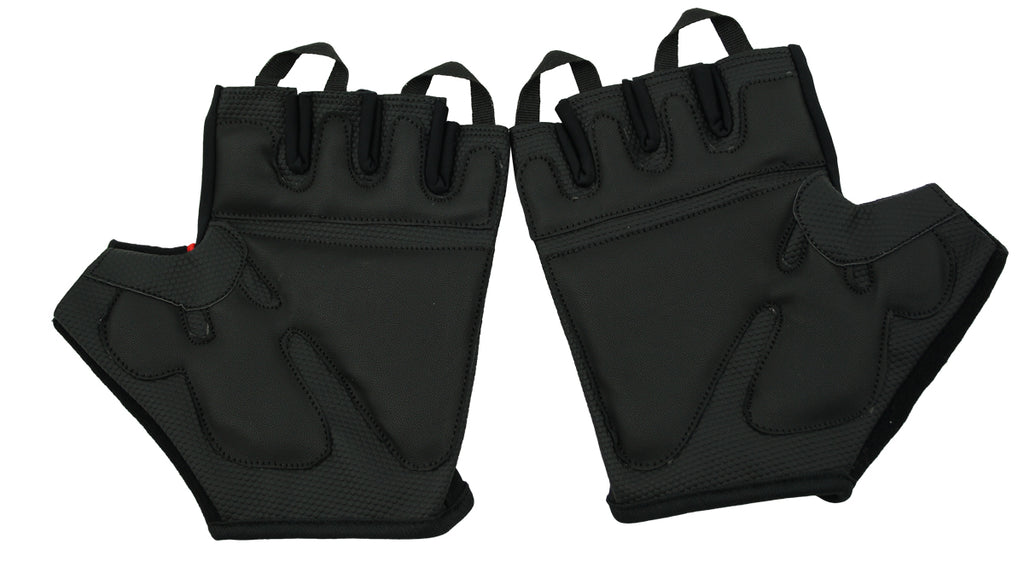 Leder Fahrrad Handschuhe Fitness Sport Fingerlos Atmungsaktiv G04