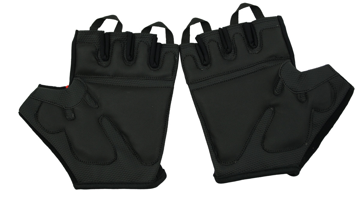 Leder Fahrrad Handschuhe Fitness Sport Fingerlos Atmungsaktiv G04