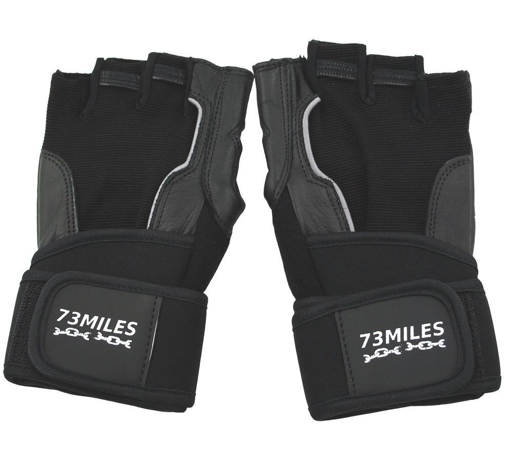 Leder Kraftsport Handschuhe Fitness Sport Bodybuilding Fingerlos S-XXL  G14